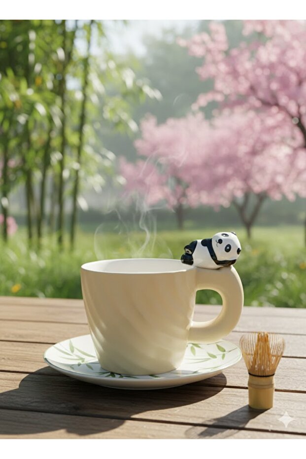 كوب سيراميك بتصميم الباندا، كوب كبير الحجم