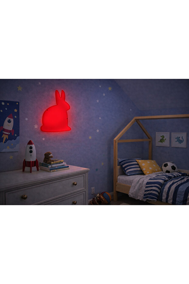 مصباح حائط LED على شكل أرنب 29x19x5 سم