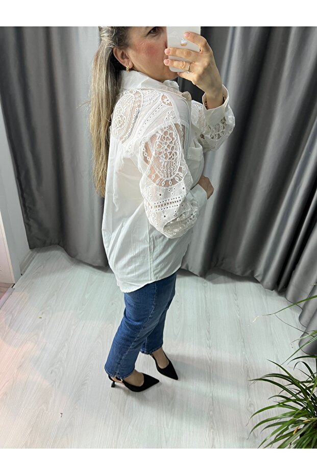 Dantelli gömlek - 3