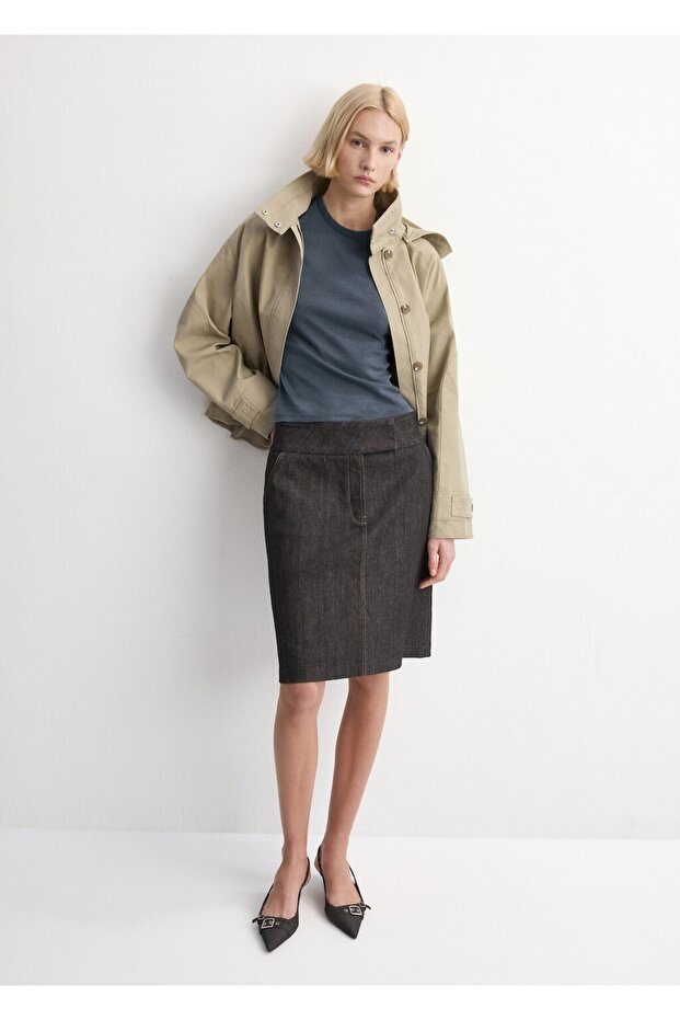 Pamuklu dikişli tişört - 2