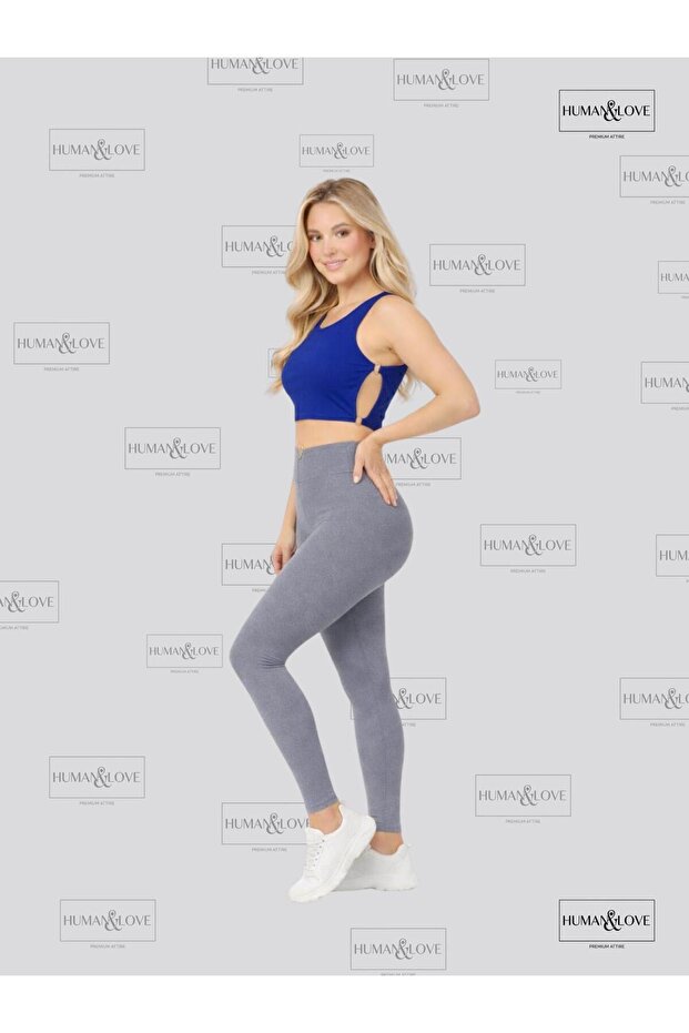 Heart-Detained Leggings and Ring-Detained Crop Top