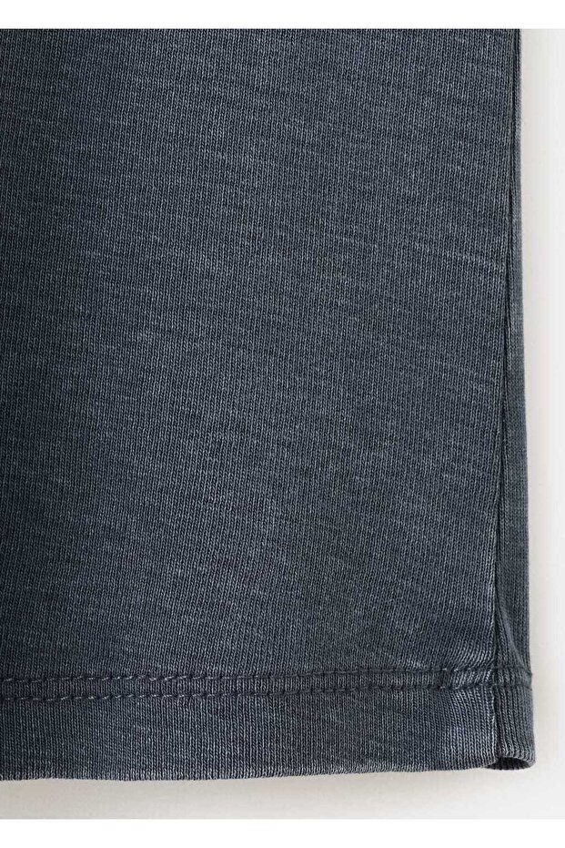 Pamuklu dikişli tişört - 6