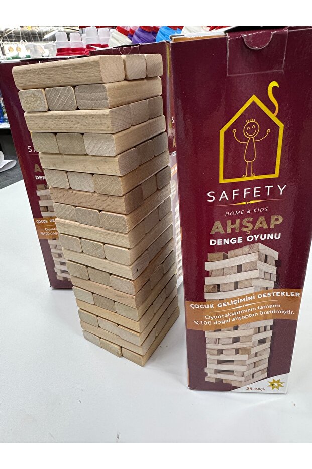 Saffety jenga 54 parça denge oyunu (Cenga) - 3