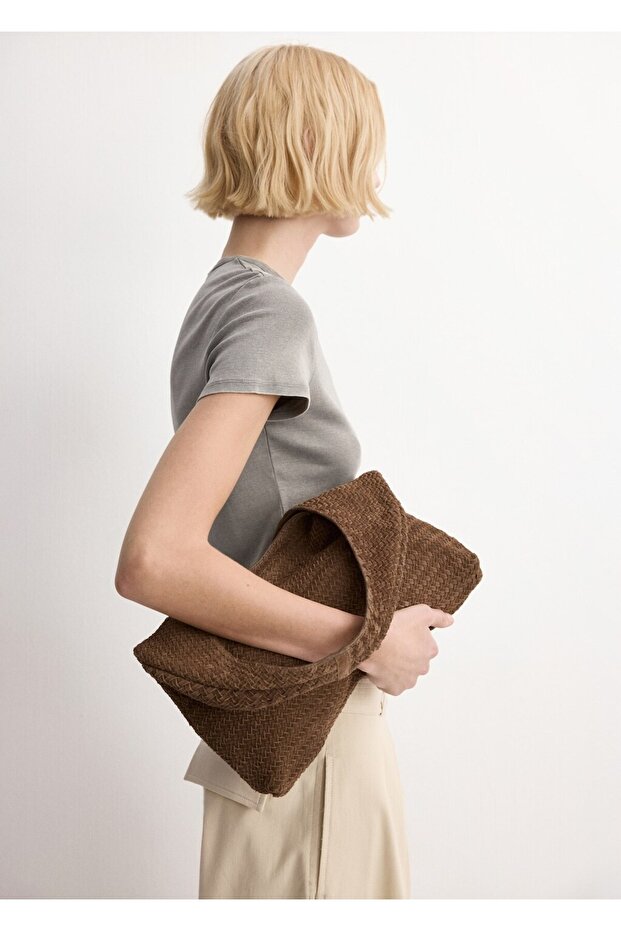 Pamuklu dikişli tişört - 5