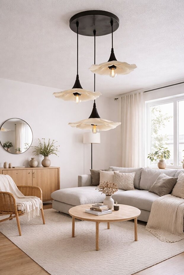 Sevo Duo Trio Sarkıt Avize ( Ampül HEDİYE ) - 1