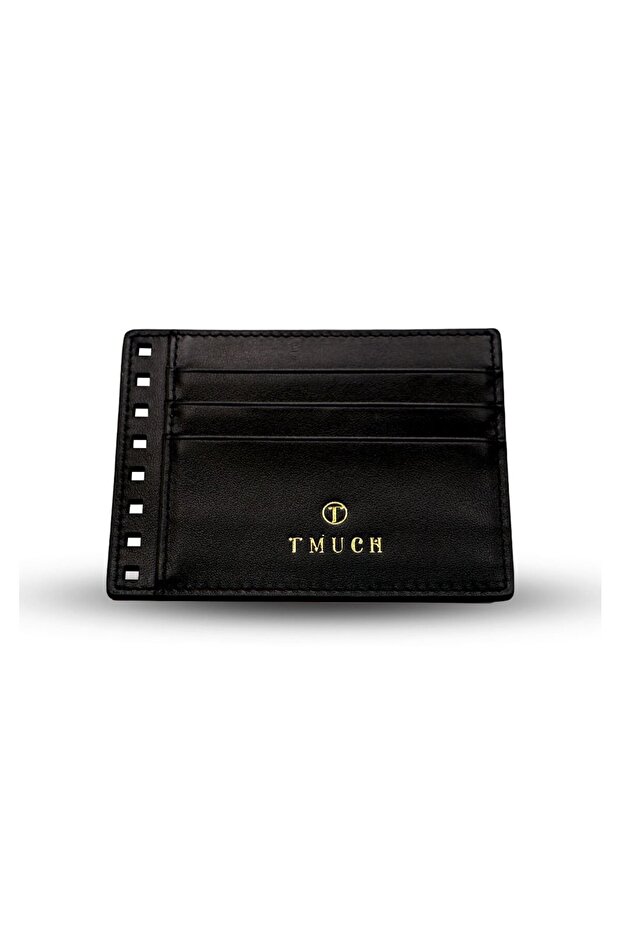 Film Reel Card Holder With Printed Gold Logo