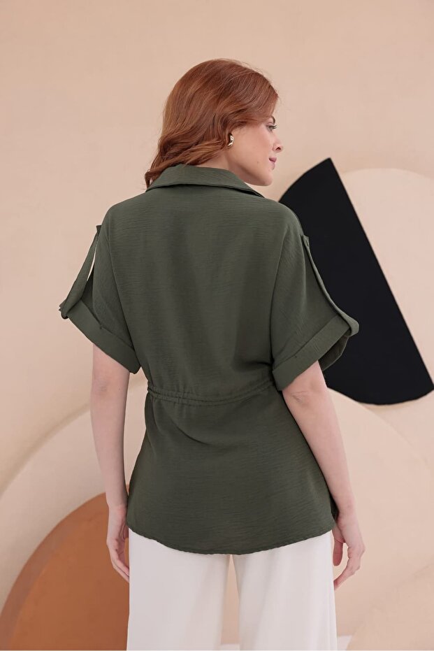 Yarasa Apoletli Spz Model Gömlek HKN34 - 2