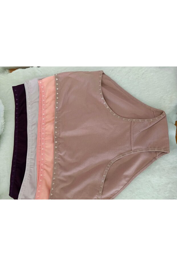 High Waist Cotton Bato 4-Piece Women's Panties