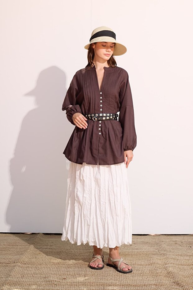 NERVÜRLÜ VUAL GÖMLEK - 6