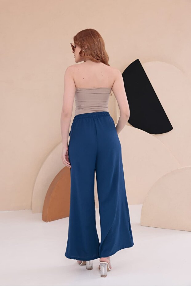 بنطلون كوكونات مزين بأزرار HKN34 - 8