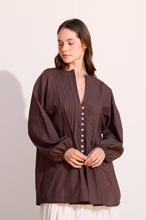 NERVÜRLÜ VUAL GÖMLEK - 5