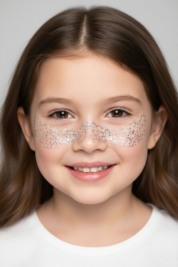 Silver Girl's Freckle Makeup Headband