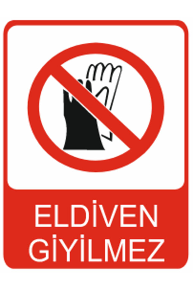 Dekota Printing with Warning Writing for Glove Wear – 3 mm Forex Warning Sign 25 cm × 35cm