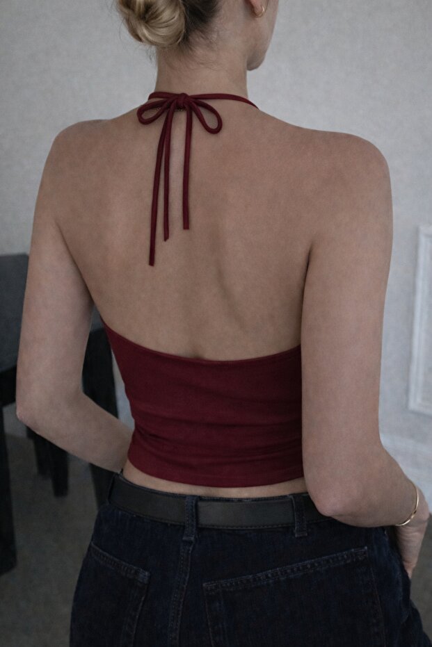 Halter Yaka Top Halter Tank - 2