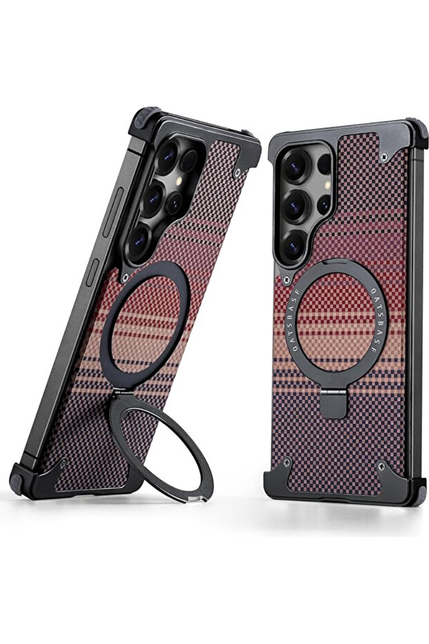 For Samsung Galaxy S25Ultra, Aramid Fiber Magesafe Compatible with Builtin Kickstand | Flare Gadgets
