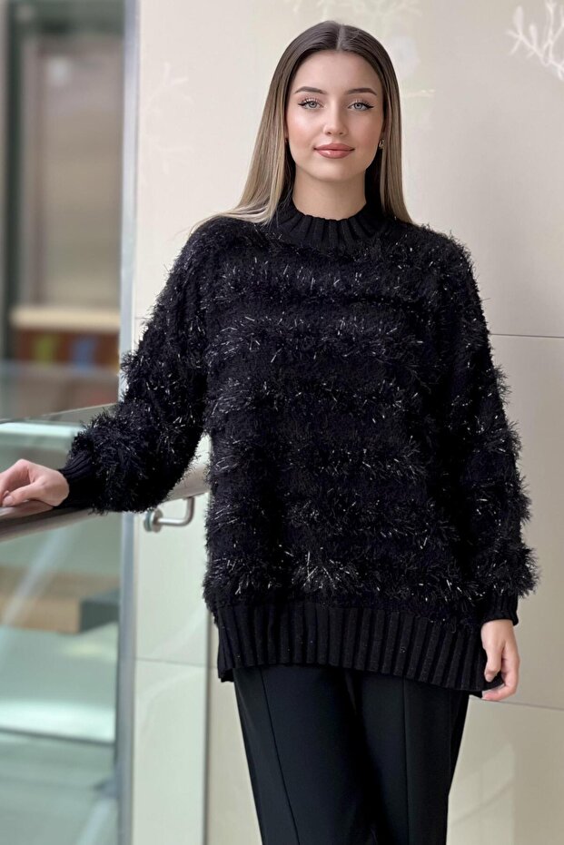 Sim İpli Triko Tunik - 3