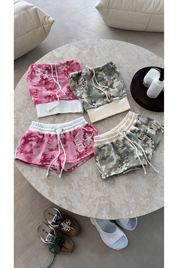 CAMO STRAPLEZ ŞORT TAKIM - 2