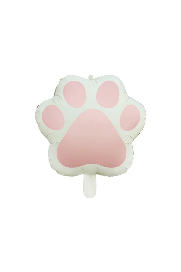 Retro Pink Colored Paw Foil Balloon 52-45 cm