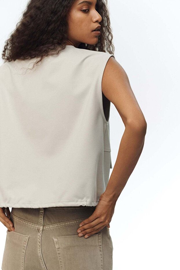 قميص جيرسي بتفاصيل رباط - 4