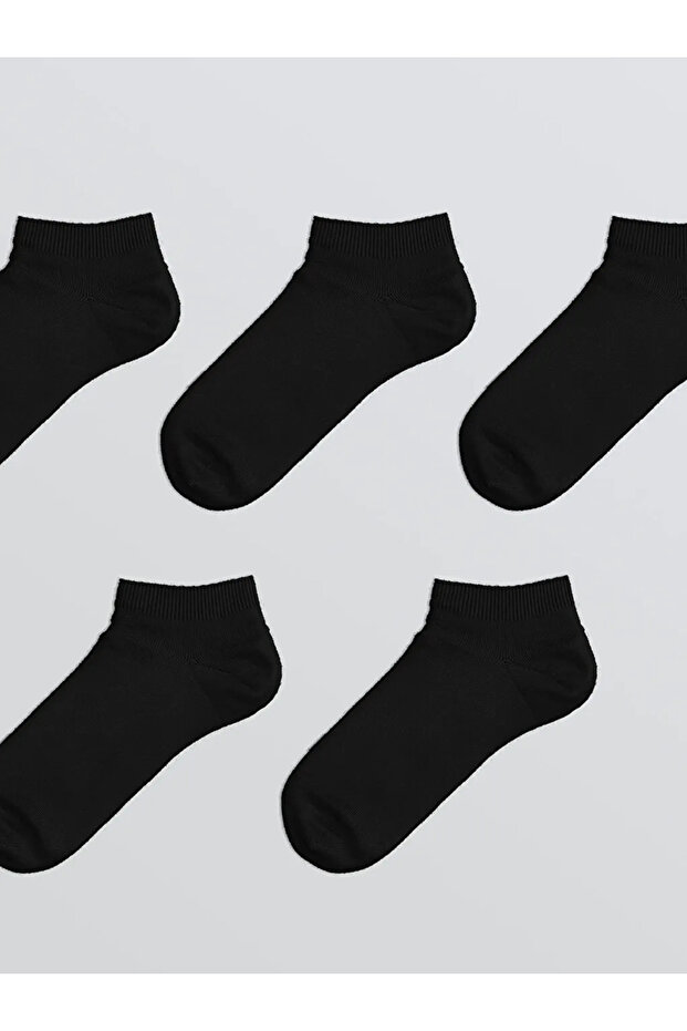 Black Women's Booties Socks 7-Pack