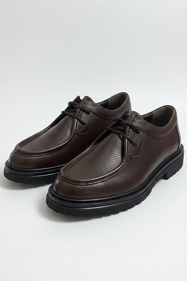 100% Genuine Leather Brown Casual Comfortable Classic Men's Shoes Luass28Al0043