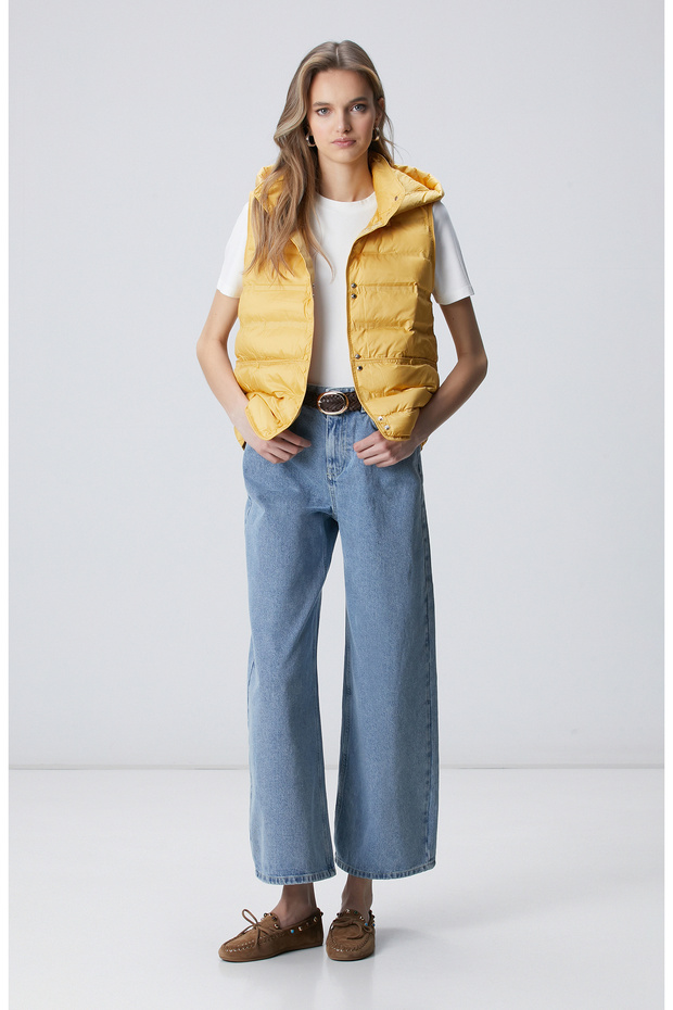 Sarı Casual Yelek - 3