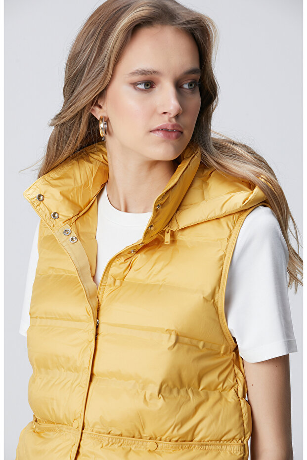 Sarı Casual Yelek - 2