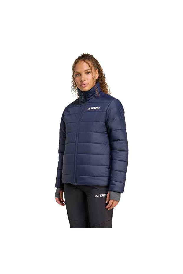 Terrex Multi Essentials Insulated Women's Navy Blue High Collar Coat