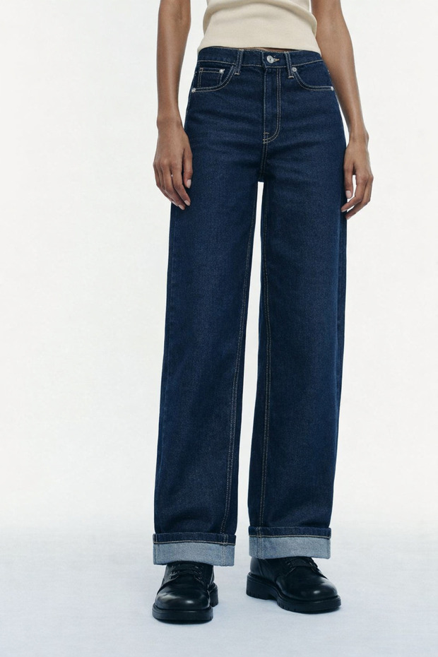 Katlamalı Denim PANTOLON - 2