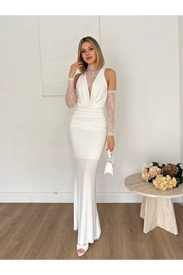 Eldivenli Nikah Elbisesi - 1