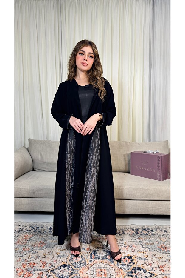 Abaya with a side cut - 1