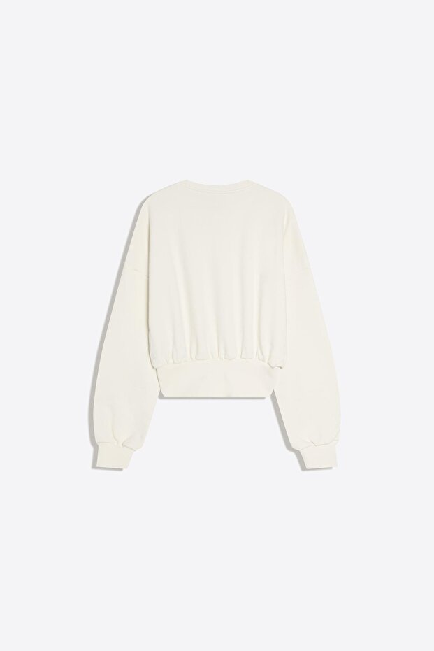 Kemerli bel sweatshirt - 6