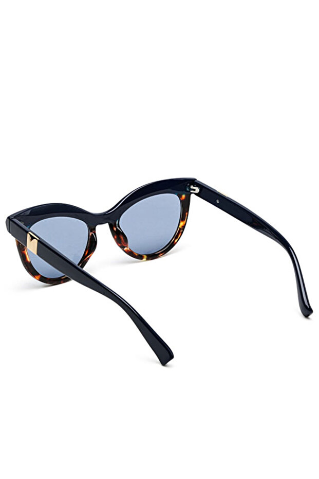 Women Printed Frame Blue Cateye Sunglasses