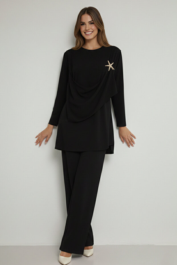 Double Suit with Buckle M3003 Black