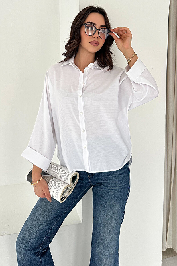 Oversize Buttoned Shirt – Classic - 2