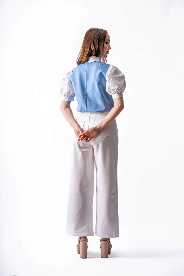 توب بأكمام منتفخة - 3