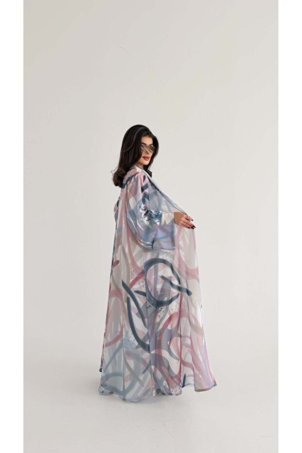 MWT1075 - عباية طباعة | Printed Abaya - 4
