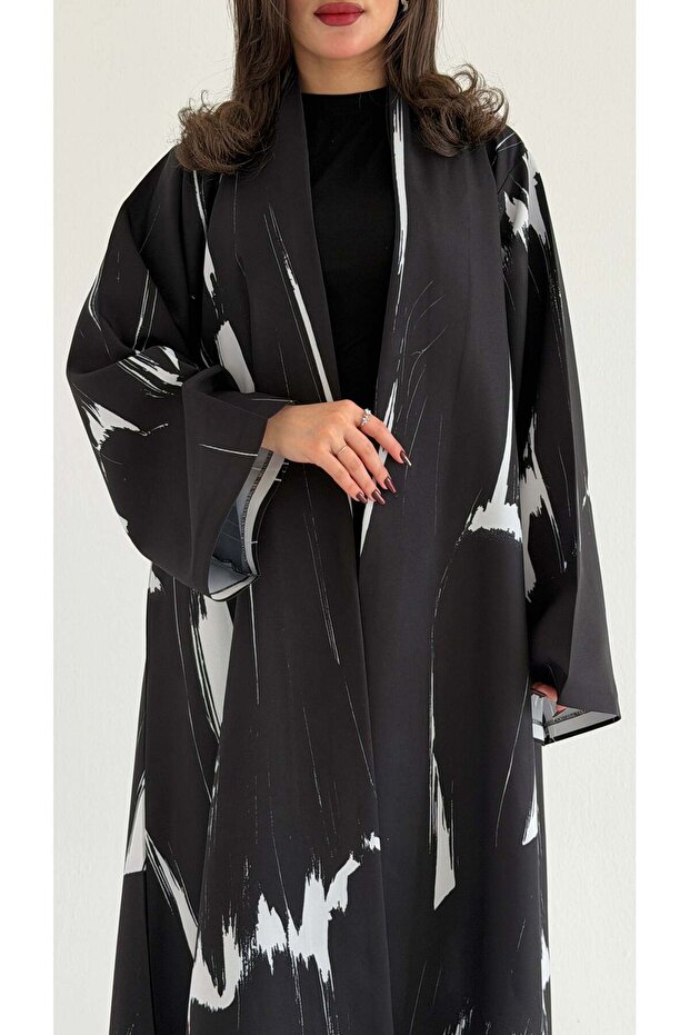 MWT1063 -عباية طباعة | Printed Abaya - 2