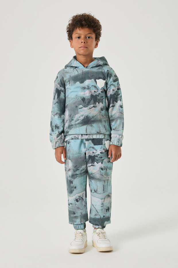 Boy Patterned Sweatshirt - 1