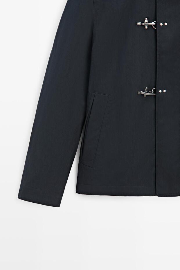 Süslü düğmeli pamuklu ceket - 7