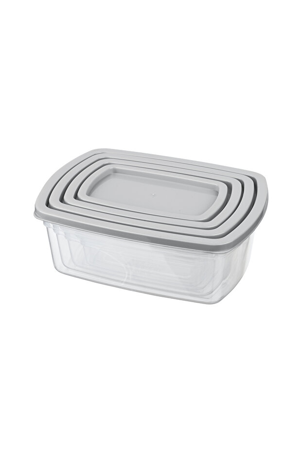 Rectangular 4-Piece Storage Container Set - 1