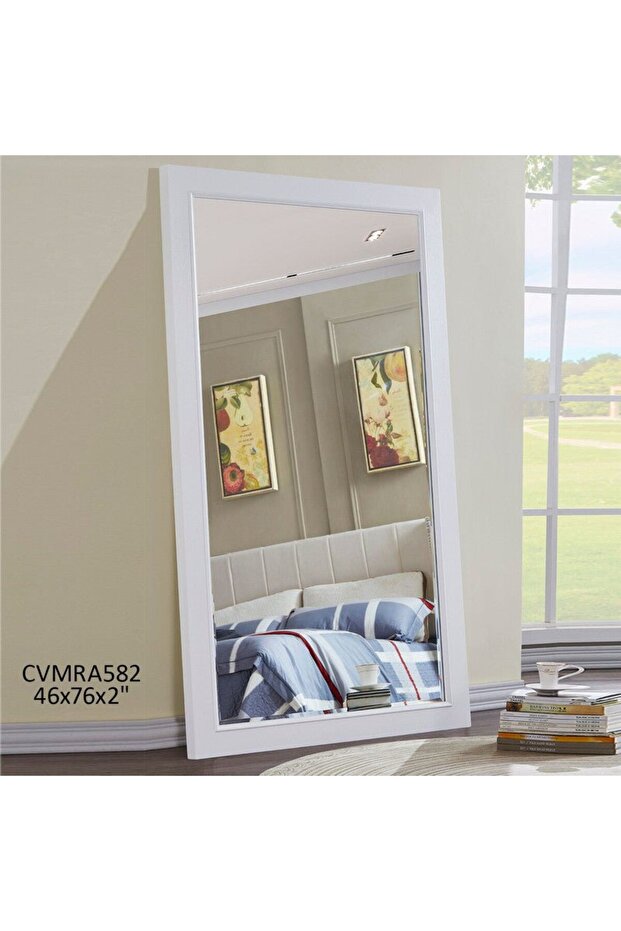 White Floor Mirror - 1