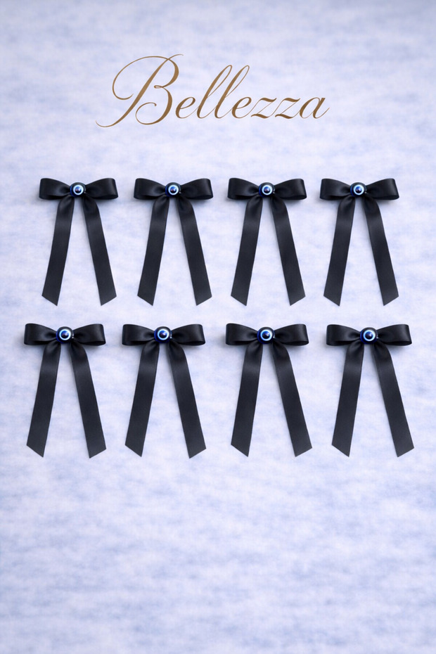 1 cm Satin Ribbon Bow – Elegant Decorative Mini Ribbon Set 20 Pieces