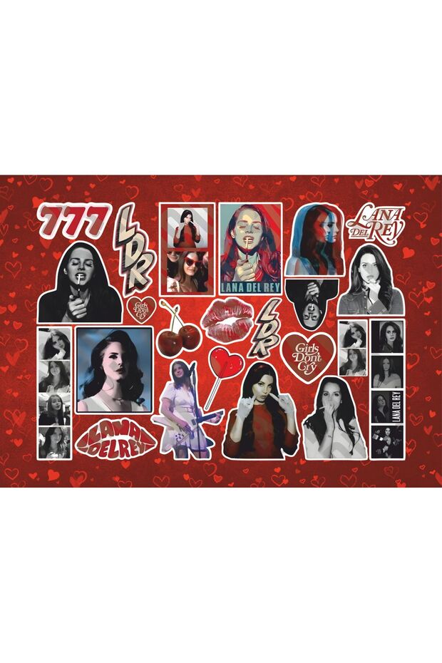 Lana Del Rey Series 5 Sticker Set | Laptop Agenda Notebook Tablet Phone Notebook Sticker Bullet Journal