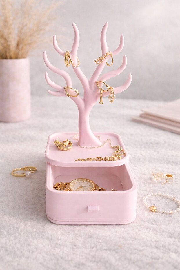 3D Printing Premium Jewelry Stand & Organizer | Drawers Tree Design Furniture Set