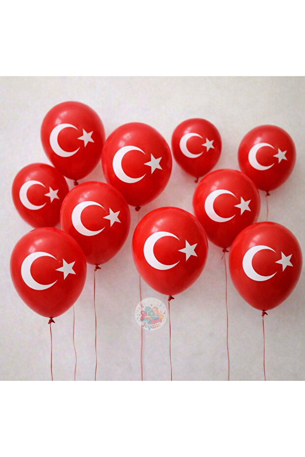Turkish Flag Balloon Set of 10 12 Inch 25 cm a Quality Latex Celebration