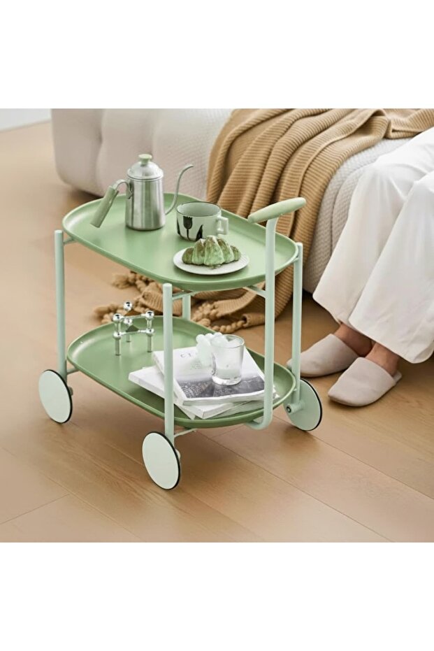 Multi-purpose two-tier serving trolley - 1