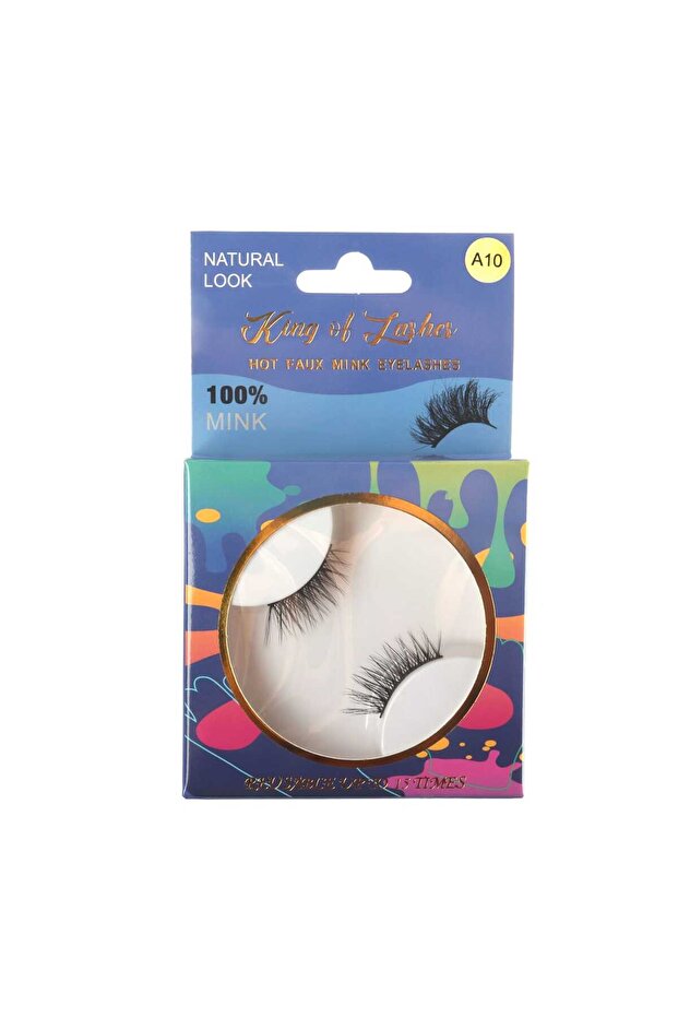 Faux Mink Eyelashes Layered Volume Lightweight Reusable Soft Dramatic False Lashes A10