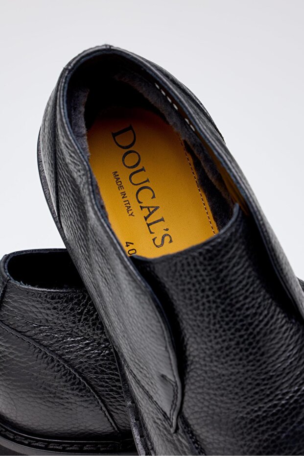 Siyah Bağcıksız Deri Bot - 7