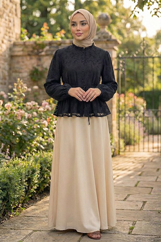 قميص منقوش بالفرو - 2